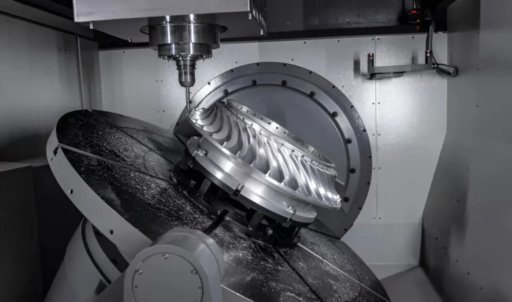 K+G CNC milling — latest-generation 3, 4, and simultaneous 5-axis machining
