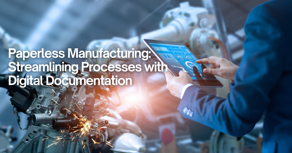 Paperless manufacturing — streamlining processes with K+G Ai ERP's digital documentation, certs, FAIs, and traveler data on tablet